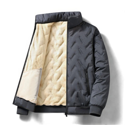 Zayden - Manteau d'hiver en laine d'agneau pour homme