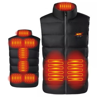 Andres - Gilet thermo chauffant électrique pour homme avec connecteur USB