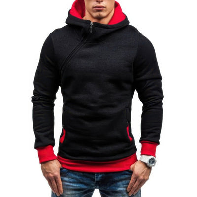 Stetson - Pull étroit pour homme avec fermeture éclair diagonale