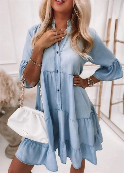 ALEXADRA | Robe en jean élégance