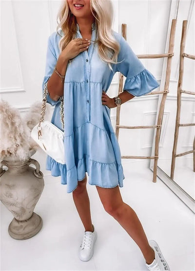 ALEXADRA | Robe en jean élégance