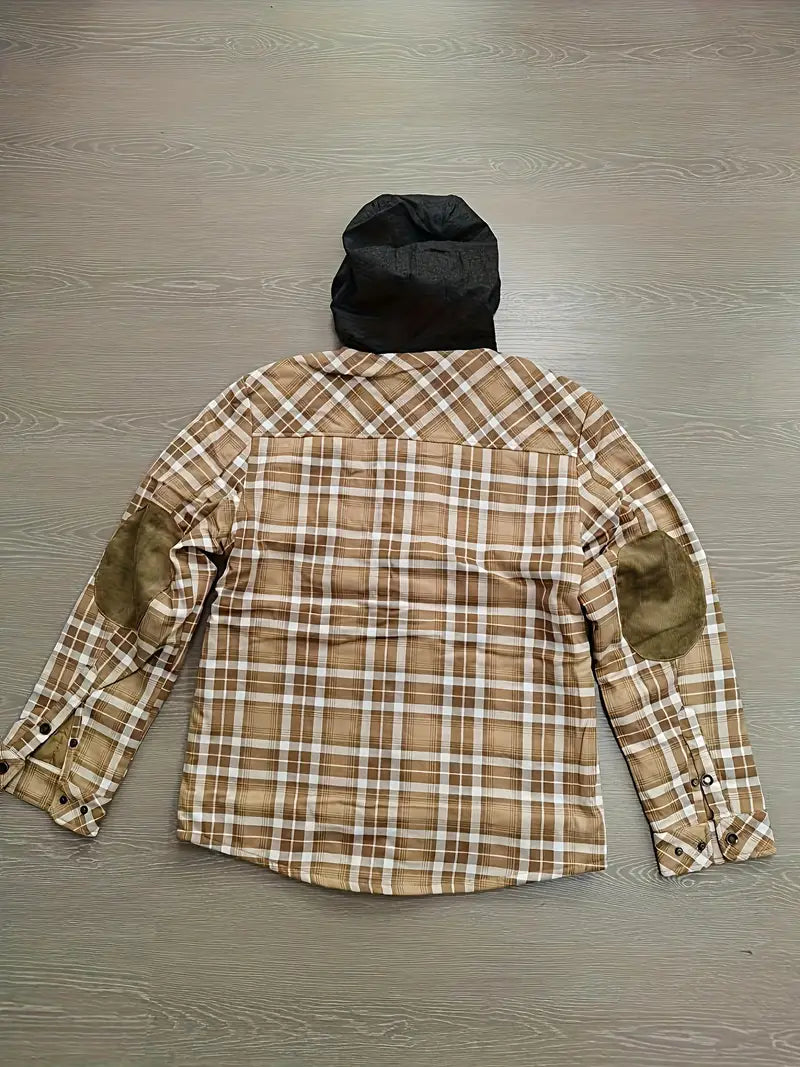 Orobong | Manteau Fleece à Carreaux pour Hommes