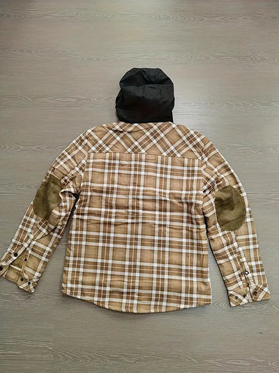Orobong | Manteau Fleece à Carreaux pour Hommes