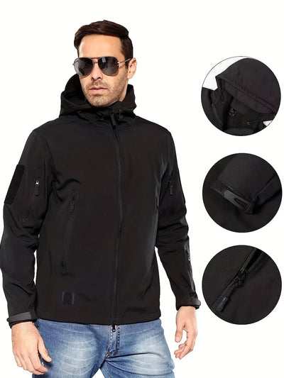 Leandro - Men's Softshell Jacket - Veste d'extérieur coupe-vent, déperlante et respirante