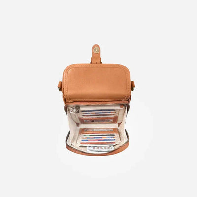 Vrai | Sac à Bandoulière pour Femmes avec Compartiments Multi-Couches et Texture Lisse