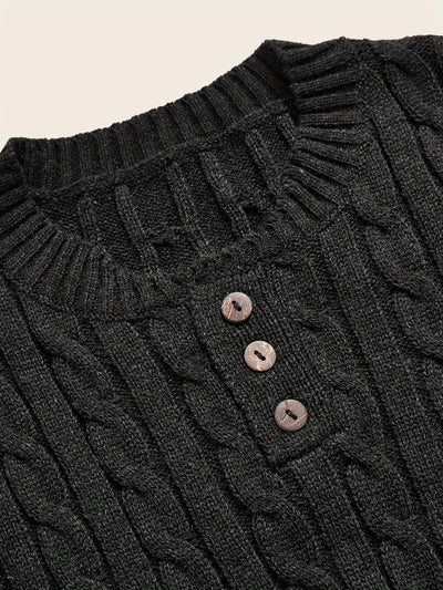 Zane - Pull décontracté pour hommes avec boutons