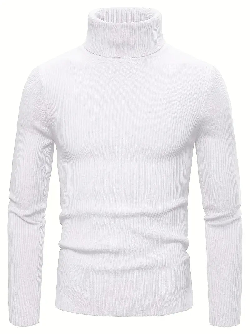 Zaiden - Pull à col roulé tricoté pour homme