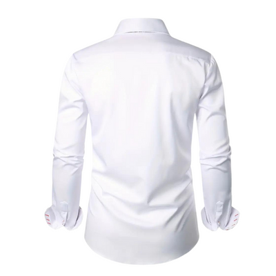 Yves | Chemise Habillée pour Hommes avec Détails à Imprimé Paisley – Tissu à Doux Mélange