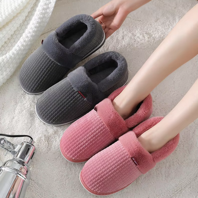 Anna - Chaussons pour Femme avec Lettre Imprimée et Bout Rond