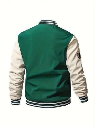 Veste Homme à Imprimé avec Col Montant pour Extérieur