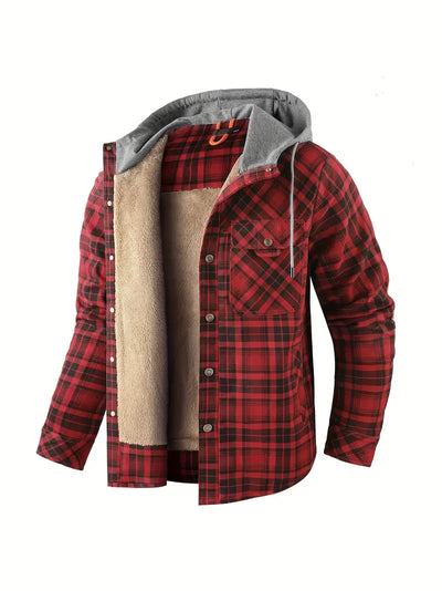 Orobong | Manteau Fleece à Carreaux pour Hommes