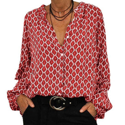 Alex™ | Blouse Élégante Imprimée
