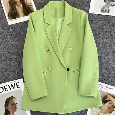 Angela - Blazer double boutonnage pour femmes, pour le bureau et les loisirs