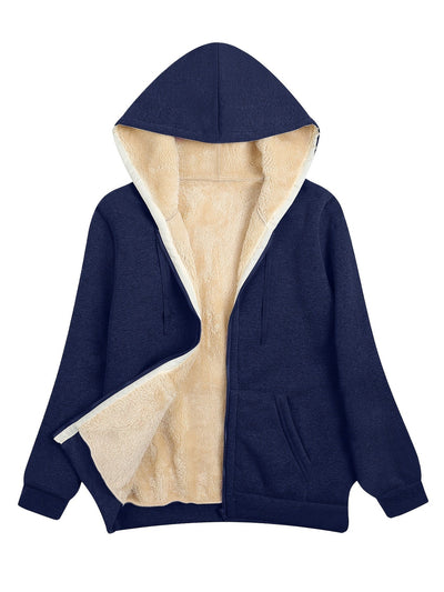Goldie - Sweat à capuche noir doublé polaire