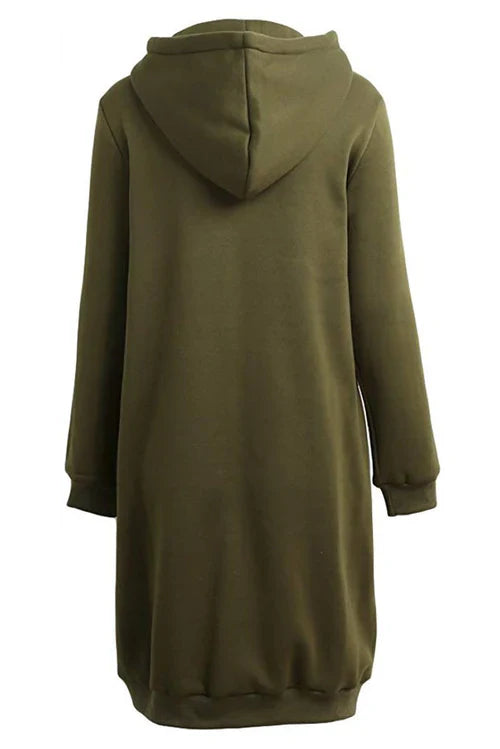 ALDA | Sweat à capuche long zippé