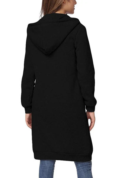 ALDA | Sweat à capuche long zippé
