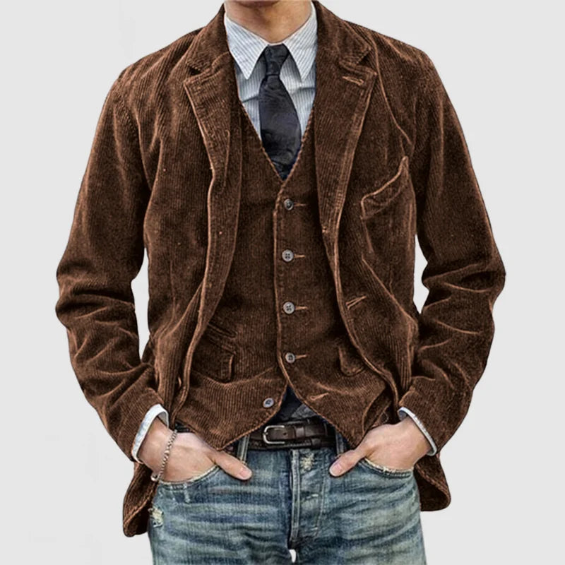 Veste Homme Élégante en Cordon Classique pour Toutes Occasions