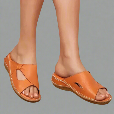 Yvonne | Sandales Orthopédiques en Cuir Premium