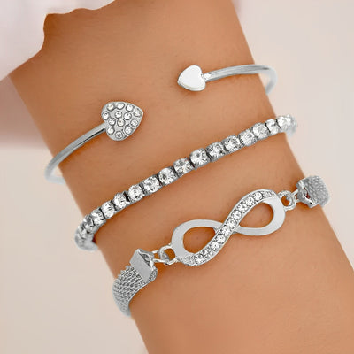 Vintage Kristal - ensemble de bracelets