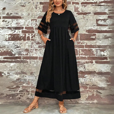 LEXI | Robe longue en mousseline