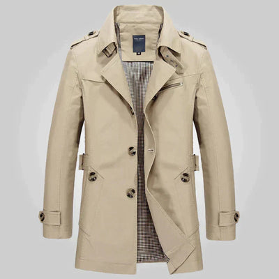 Jyoti | Trench-coat Élégant et Classique pour Hommes
