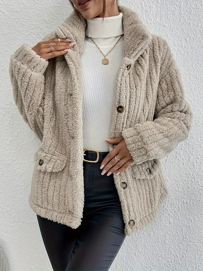 Leslie - Gilet à boutons de velours double face
