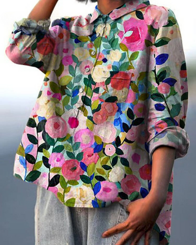 Renee - Blouse florale élégante