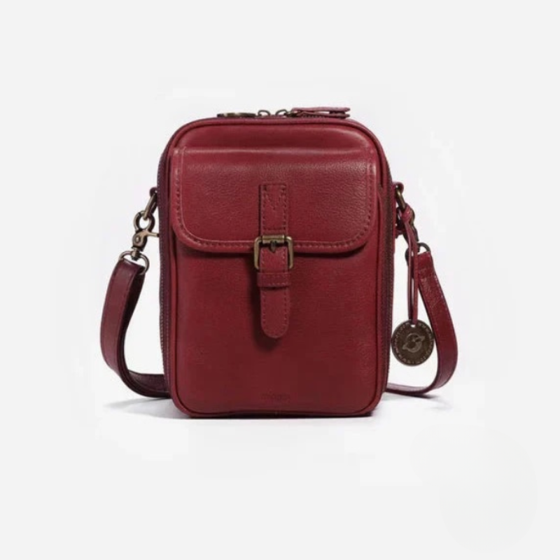 Vrai | Sac à Bandoulière pour Femmes avec Compartiments Multi-Couches et Texture Lisse