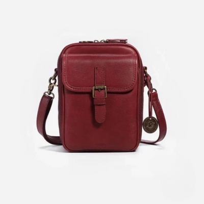 Vrai | Sac à Bandoulière pour Femmes avec Compartiments Multi-Couches et Texture Lisse