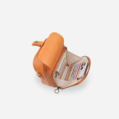 Vrai | Sac à Bandoulière pour Femmes avec Compartiments Multi-Couches et Texture Lisse