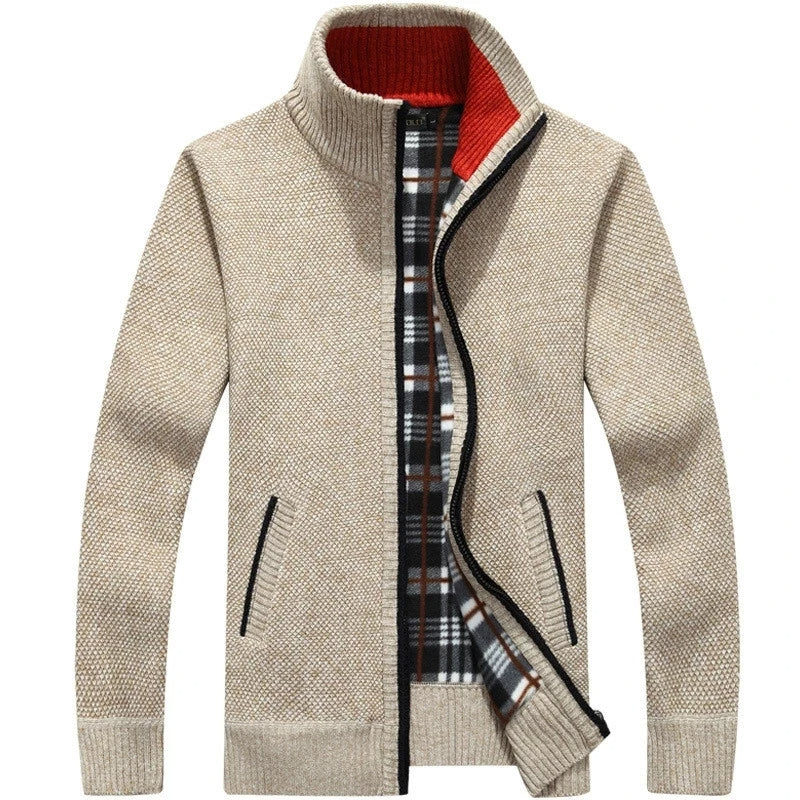 Maarten Winter Cardigan - Cardigan surdimensionné avec fermeture éclair
