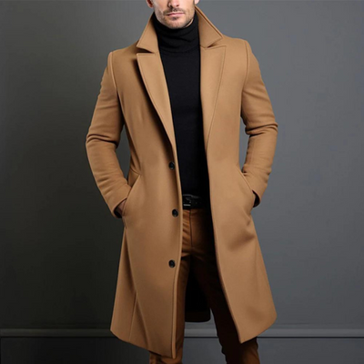 Mason - Trench-coat long et décontracté pour hommes