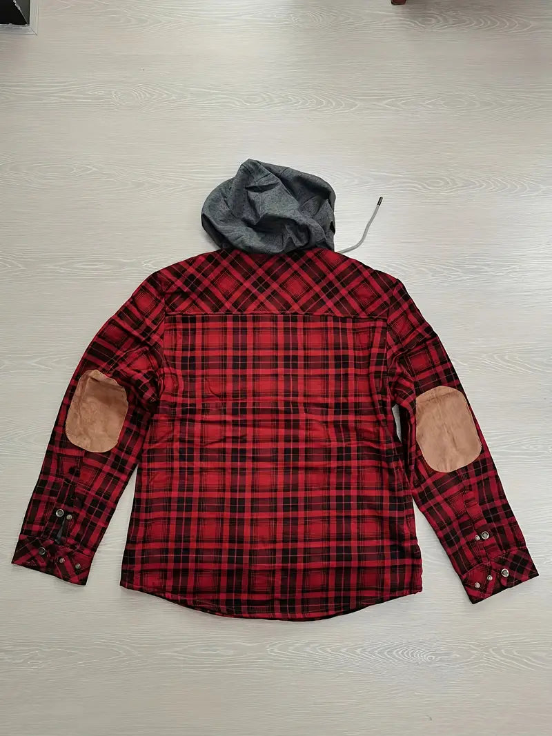 Orobong | Manteau Fleece à Carreaux pour Hommes