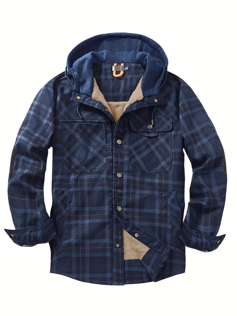 Orobong | Manteau Fleece à Carreaux pour Hommes