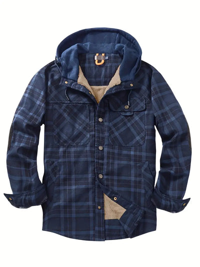 Orobong | Manteau Fleece à Carreaux pour Hommes