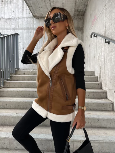 Alaina - Veste en laine sans manches