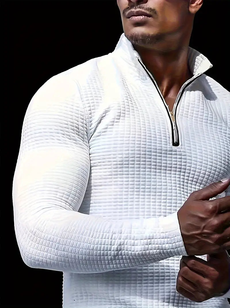 Major - Pull sportif en tricot de couleur unie pour hommes