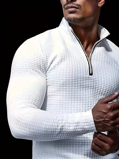Major - Pull sportif en tricot de couleur unie pour hommes
