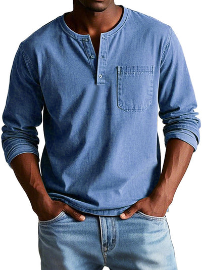 Lenoir™ | Chemise Vintage à Manches Longues