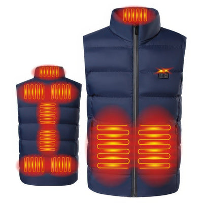 Andres - Gilet thermo chauffant électrique pour homme avec connecteur USB