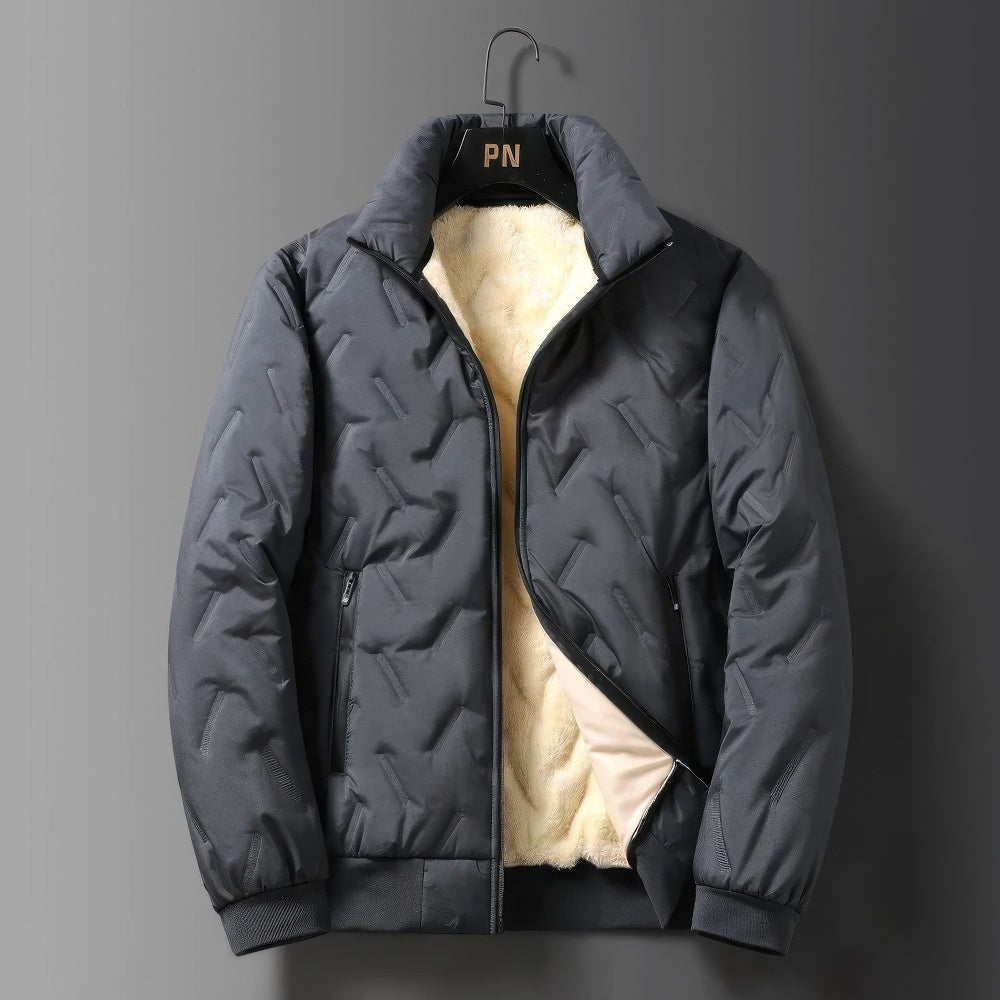 Zayden - Manteau d'hiver en laine d'agneau pour homme
