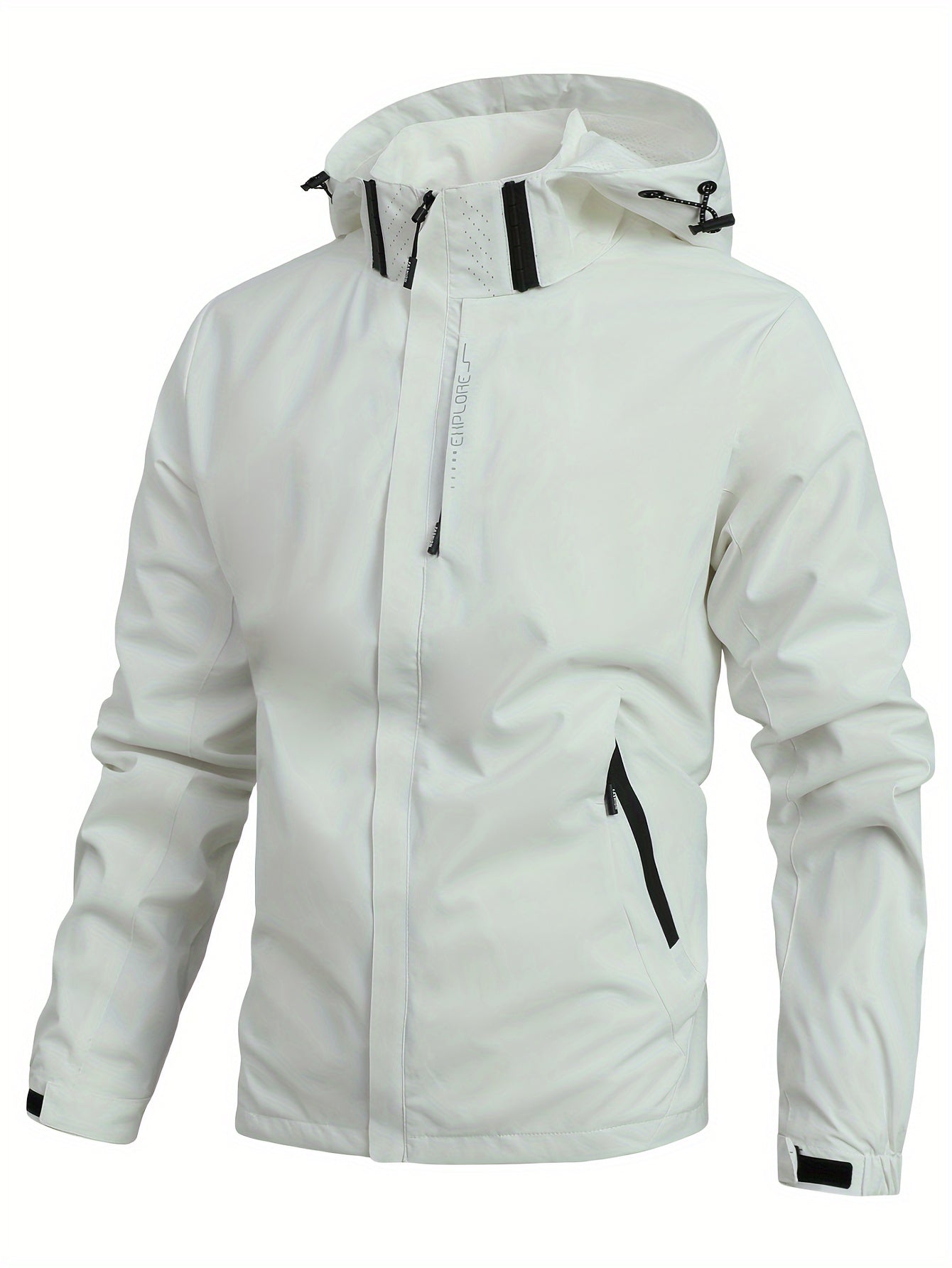 Veste Imperméable Légère à Capuche pour Hommes
