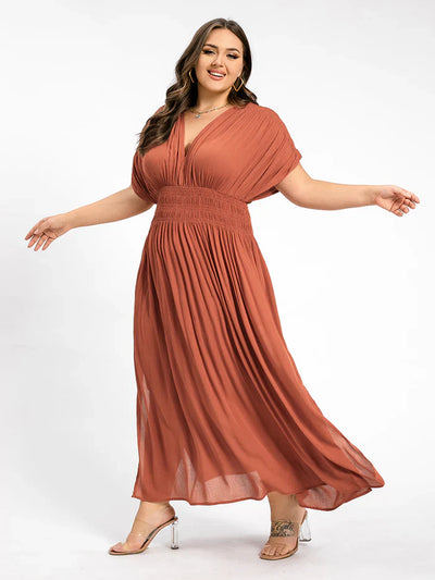 ANETTE | Robe longue à col en V