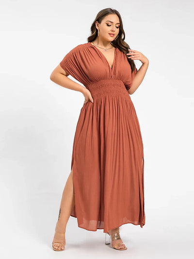 ANETTE | Robe longue à col en V