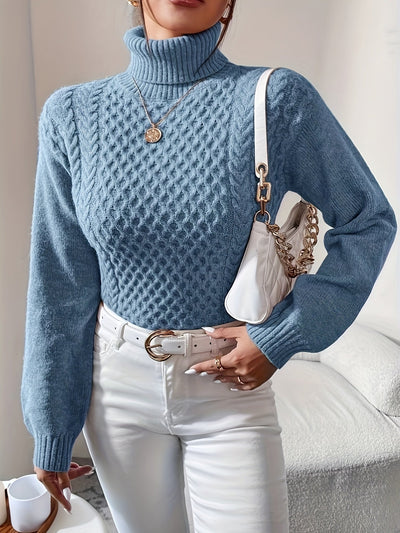 Iyla - Pull à col roulé en tricot pour femmes