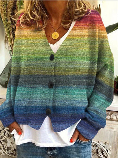 Therese -  Cardigan imprimé doux pour femmes - Élégant et confortable