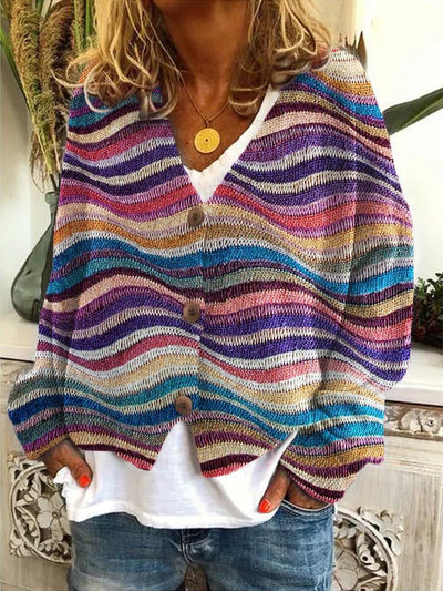 Therese -  Cardigan imprimé doux pour femmes - Élégant et confortable