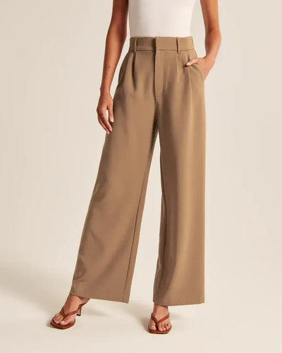 Grace - Pantalon palazzo à taille haute et à jambes larges