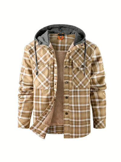 Orobong | Manteau Fleece à Carreaux pour Hommes