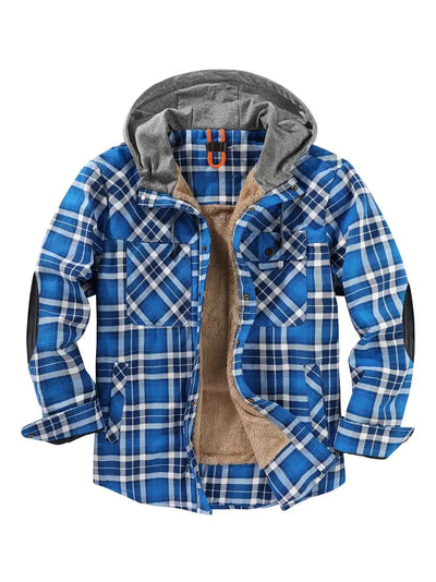 Orobong | Manteau Fleece à Carreaux pour Hommes